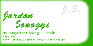 jordan somogyi business card