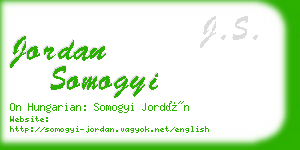 jordan somogyi business card